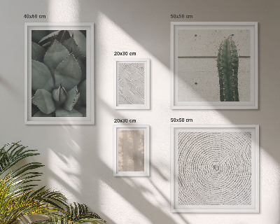 Gallery wall Zomerse texturen met een tropisch gevoel