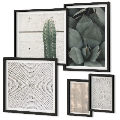 Gallery wall Zomerse texturen met een tropisch gevoel