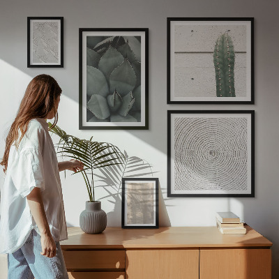 Gallery wall Zomerse texturen met een tropisch gevoel