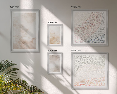 Gallery wall Aquarelbladeren en -vlekken