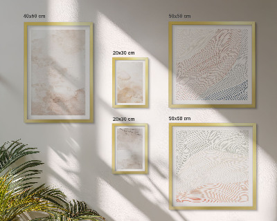 Gallery wall Aquarelbladeren en -vlekken