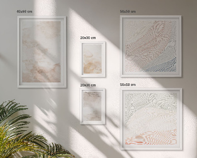Gallery wall Aquarelbladeren en -vlekken