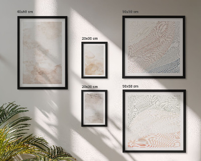 Gallery wall Aquarelbladeren en -vlekken
