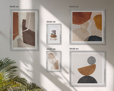 Wanddecoratie compositie Abstracte schilderdecoraties
