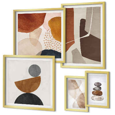 Wanddecoratie compositie Abstracte schilderdecoraties