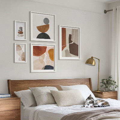 Wanddecoratie compositie Abstracte schilderdecoraties