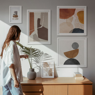 Wanddecoratie compositie Abstracte schilderdecoraties