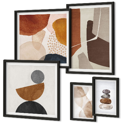 Wanddecoratie compositie Abstracte schilderdecoraties