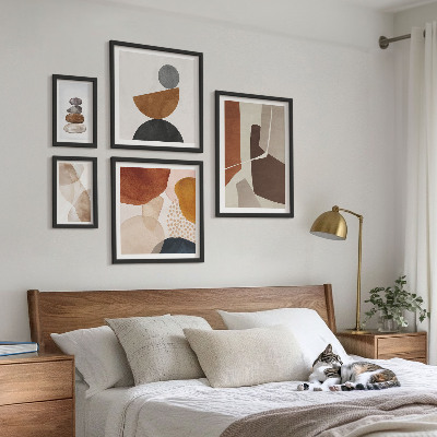 Wanddecoratie compositie Abstracte schilderdecoraties