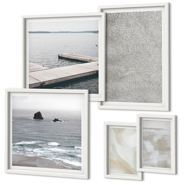 Moderne schilderijen set Abstract design, moderne texturen