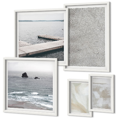 Moderne schilderijen set Abstract design, moderne texturen