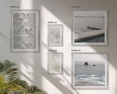 Set van moderne schilderijen met abstract design en moderne texturen