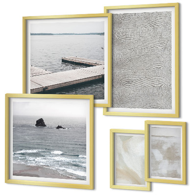 Moderne schilderijen set Abstract design, moderne texturen