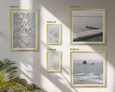 Set van moderne schilderijen met abstract design en moderne texturen