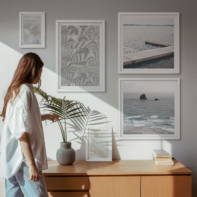 Moderne schilderijen set Abstract design, moderne texturen