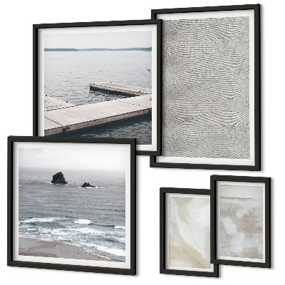 Moderne schilderijen set Abstract design, moderne texturen
