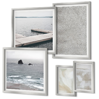 Moderne schilderijen set Abstract design, moderne texturen