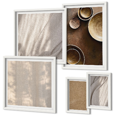 Moderne schilderijen set Minimalistische textuurstructuren