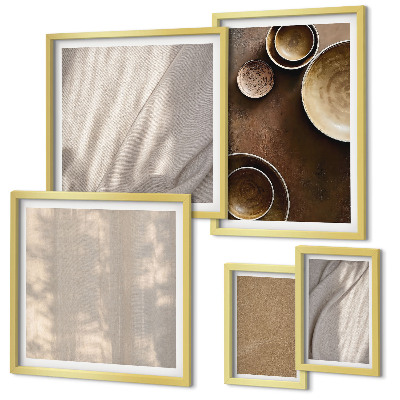 Moderne schilderijen set Minimalistische textuurstructuren