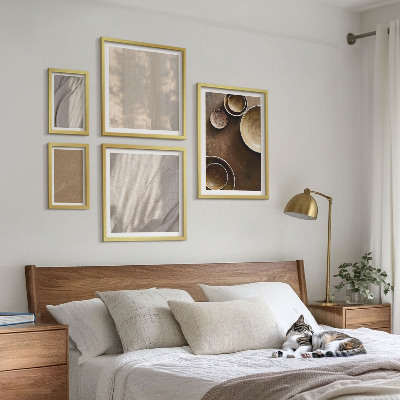 Moderne schilderijen set Minimalistische textuurstructuren
