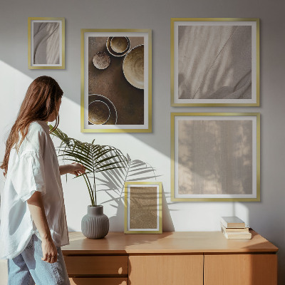 Moderne schilderijen set Minimalistische textuurstructuren
