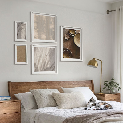 Moderne schilderijen set Minimalistische textuurstructuren