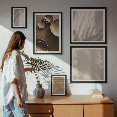 Moderne schilderijen set Minimalistische textuurstructuren