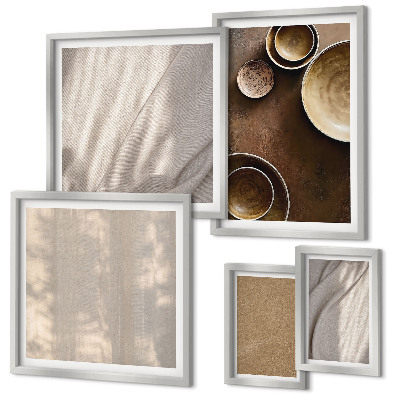 Moderne schilderijen set Minimalistische textuurstructuren