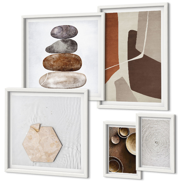 Gallery wall Texturen moderne kunst