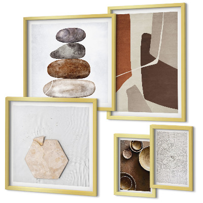 Gallery wall Texturen moderne kunst