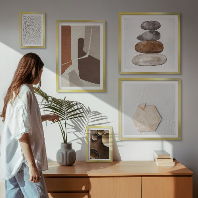 Gallery wall Texturen moderne kunst