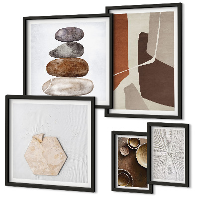 Gallery wall Texturen moderne kunst