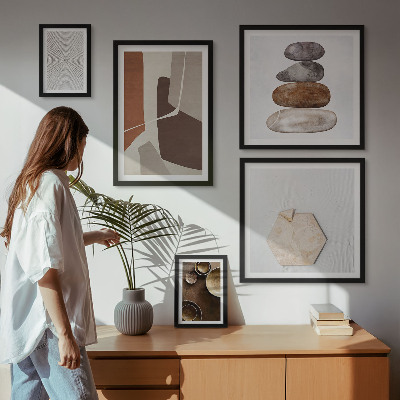 Gallery wall Texturen moderne kunst