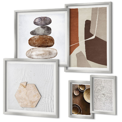 Gallery wall Texturen moderne kunst