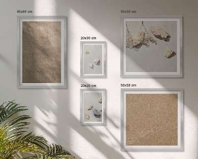 Wanddecoratie compositie stenen strand natuurlijke structuren