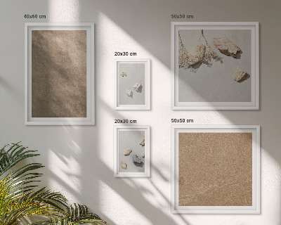 Wanddecoratie compositie stenen strand natuurlijke structuren