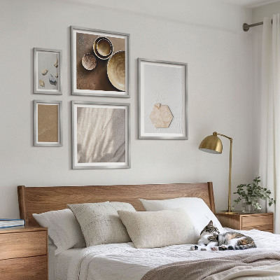 Moderne schilderijen set Minimalistische texturen warm