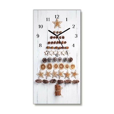 Wandklok Verticaal Peperkoek kerstboom kerstboom decoraties