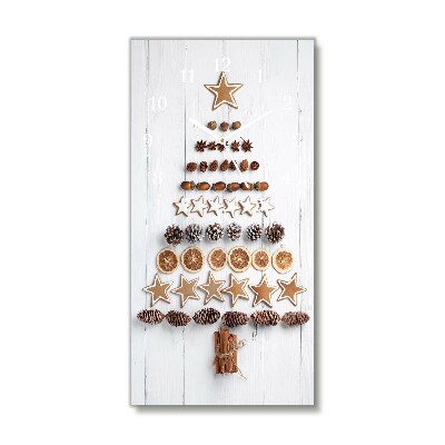 Wandklok Verticaal Peperkoek kerstboom kerstboom decoraties