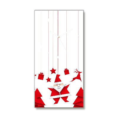 Wandklok Verticaal Santa Claus Christmas Gifts