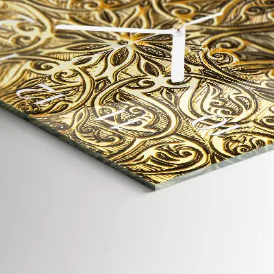 Moderne wandklok glas vierkant Mozaïek