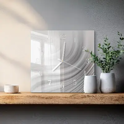 Vierkante glazen klok Abstractie