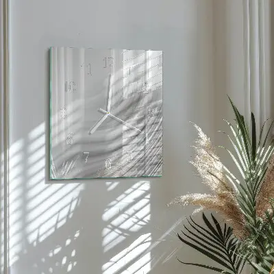 Vierkante glazen klok Abstractie
