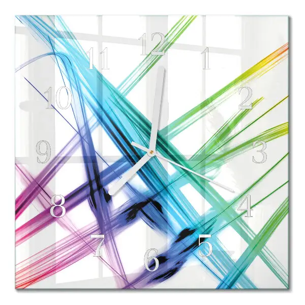 Vierkante glazen klok Abstractie