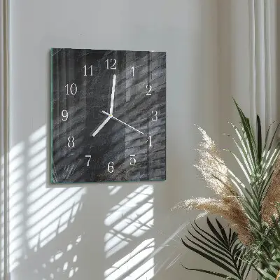Decoratieve glazen klok vierkant Achtergrond