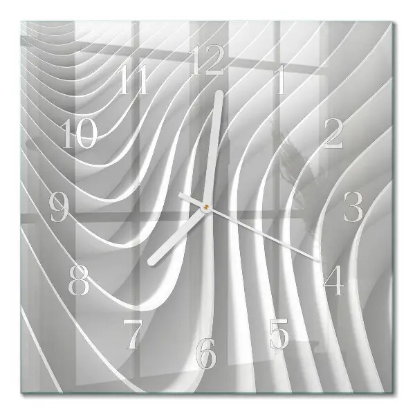 Moderne wandklok glas vierkant Abstractie