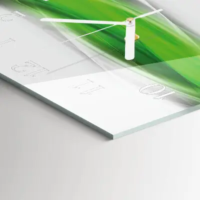 Moderne wandklok glas vierkant Abstractie