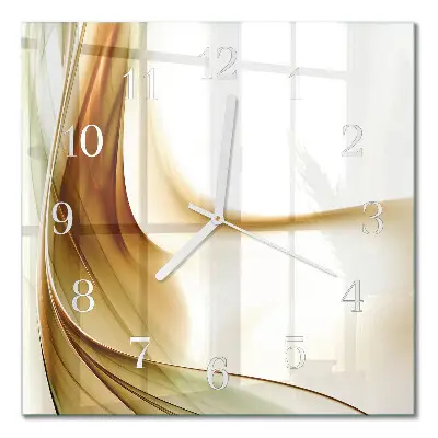 Vierkante glas klok Abstractie