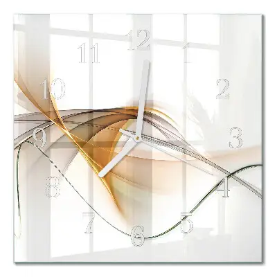 Decoratieve glazen klok vierkant Abstractie
