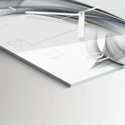 Vierkante glazen klok Abstractie
